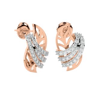 Remy Round Diamond Stud Earrings